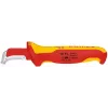 Coltello a lama fissa Knipex 009855 metallizzato rosso giallo