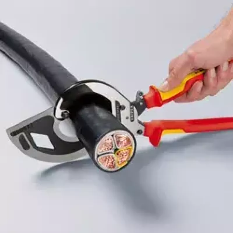 Knipex 95 36 320 tagliacavi, 320 mm, brunito nero