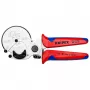 Tagliatubi Knipex 90 25 25 alluminio nero blu rosso 210 mm