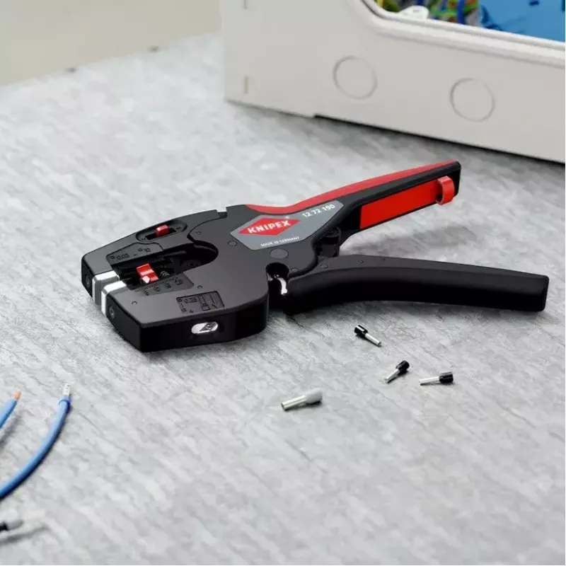 Knipex 12 72 190 pinza acciaio impugnatura in plastica nero rosso 190 mm