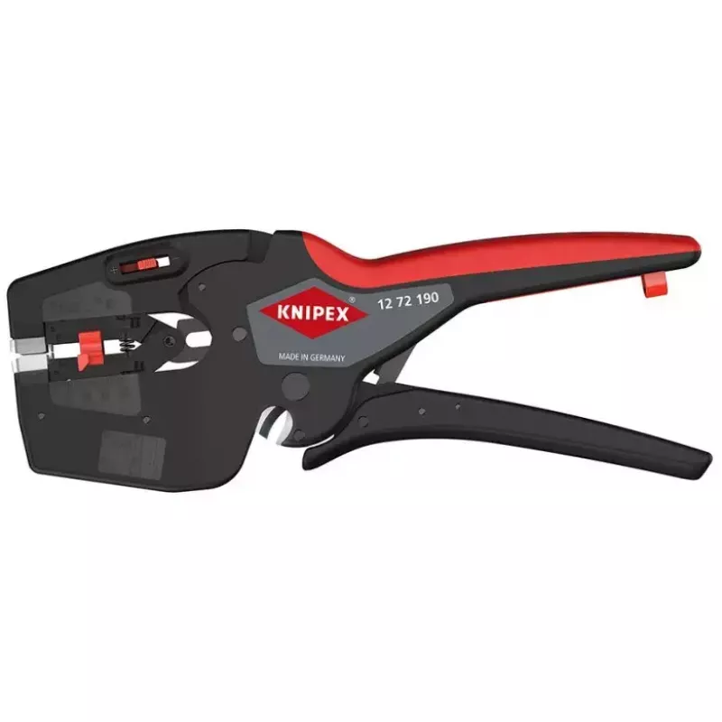Knipex 12 72 190 pinza acciaio impugnatura in plastica nero rosso 190 mm