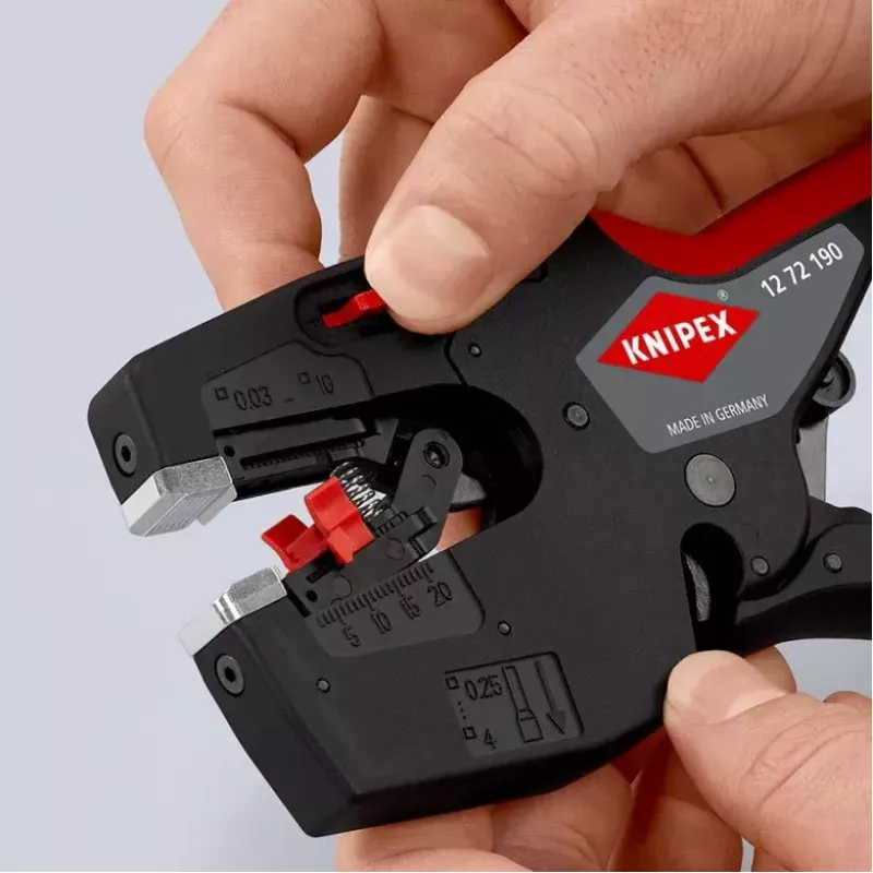 Knipex 12 72 190 pinza acciaio impugnatura in plastica nero rosso 190 mm
