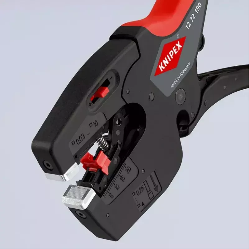 Knipex 12 72 190 pinza acciaio impugnatura in plastica nero rosso 190 mm