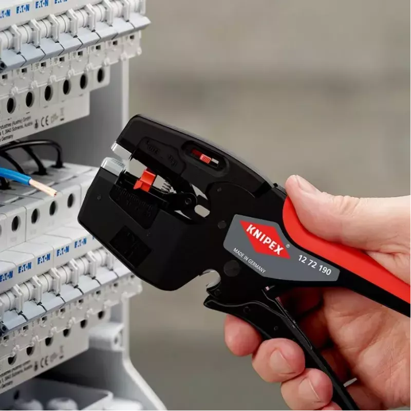 Knipex 12 72 190 pinza acciaio impugnatura in plastica nero rosso 190 mm