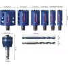 Bosch 2 608 900 446 Expert Tough Material set seghe a tazza, 9 pz., 22–68 mm, con adattatore Power Change Plus