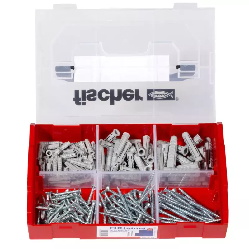 fischer FIXtainer SX scatola con tasselli e viti (210 pz.)