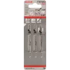 Bosch T 101 AO lama per seghetto alternativo in acciaio al carbonio (HCS) 3 pezzi