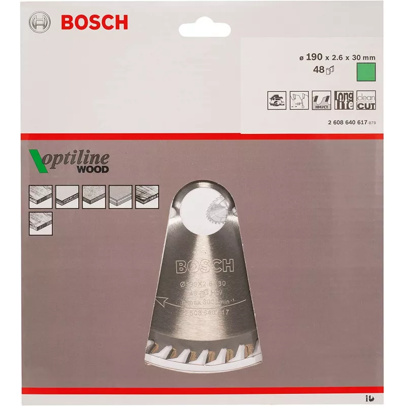Bosch Optiline Wood lame circolari, legno, 19 cm, Bosch, 340 g, 1 pz.