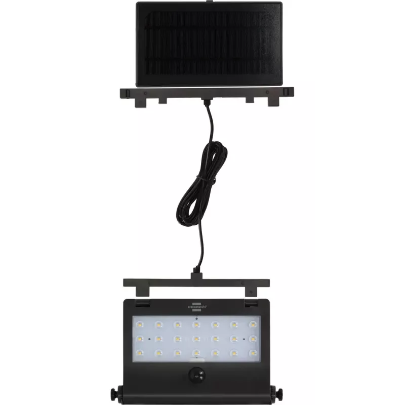 Brennenstuhl SOL 1000 Pad 1173740003 faretto LED solare da parete, 2,1 W, nero