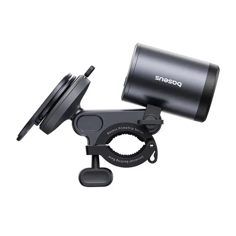 Supporto per bici Baseus PrimeTrip supporto per cellulare 2-in-1 con torcia, nero