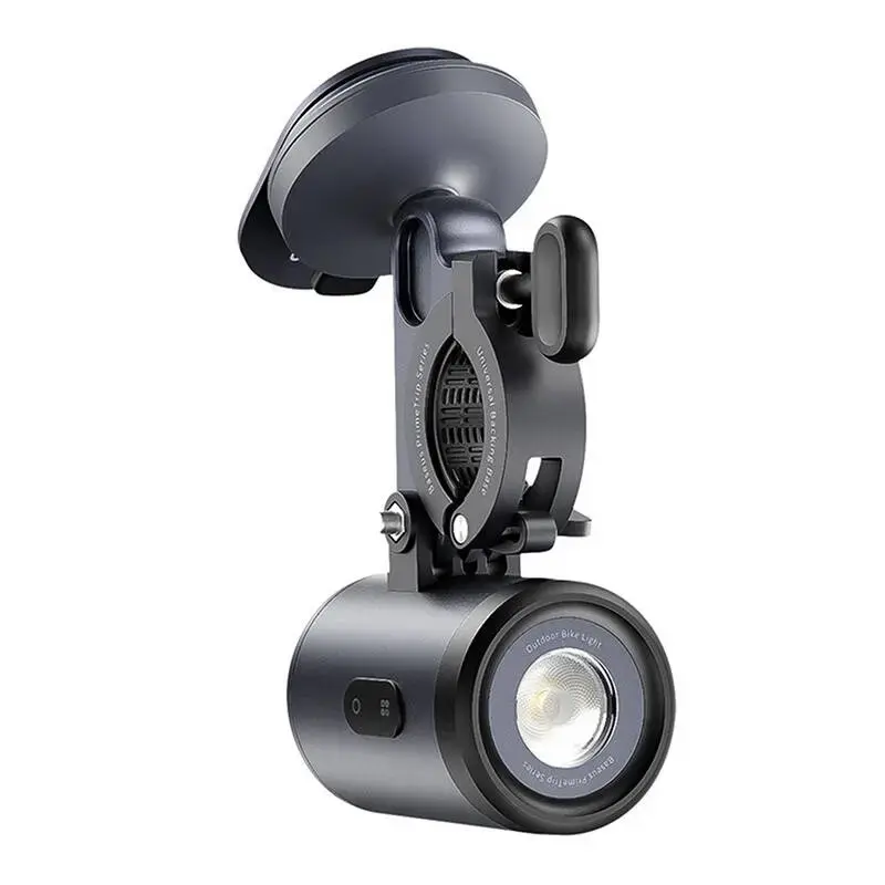 Supporto per bici Baseus PrimeTrip supporto per cellulare 2-in-1 con torcia, nero