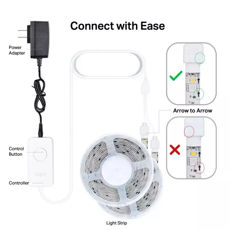 Striscia luminosa universale TP-Link Tapo Smart Wi-Fi Light Strip