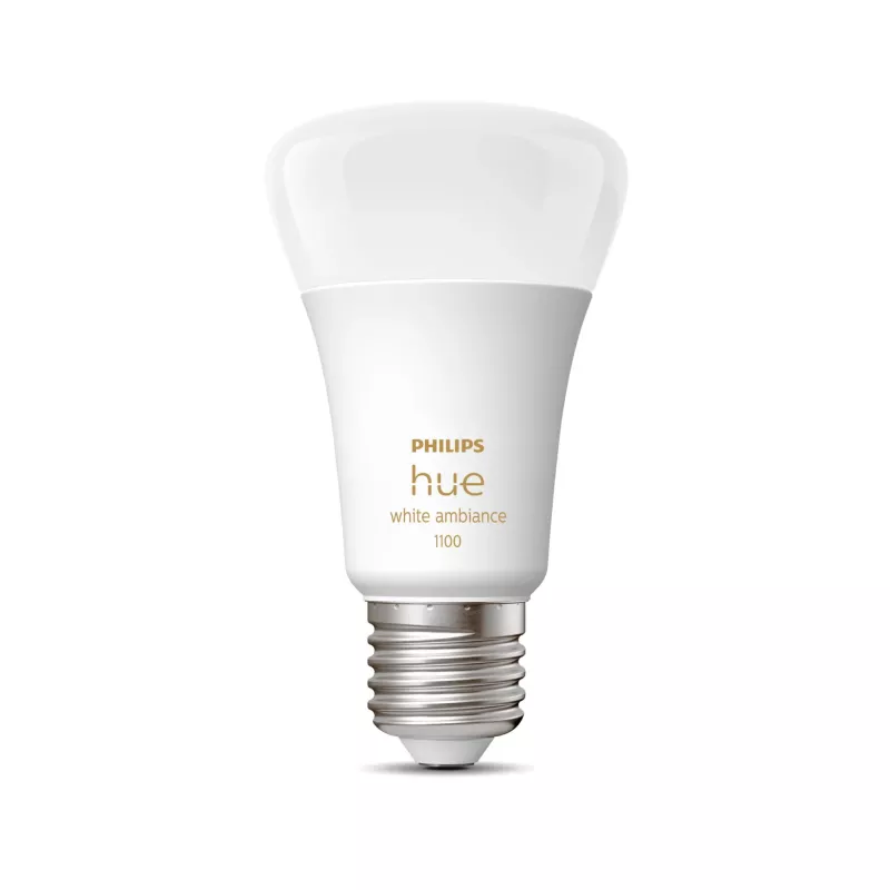 Lampadina smart Philips Hue White ambience A60 – E27 – 1100, Smart bulb, Bluetooth/Zigbee, White, LED, E27, A60