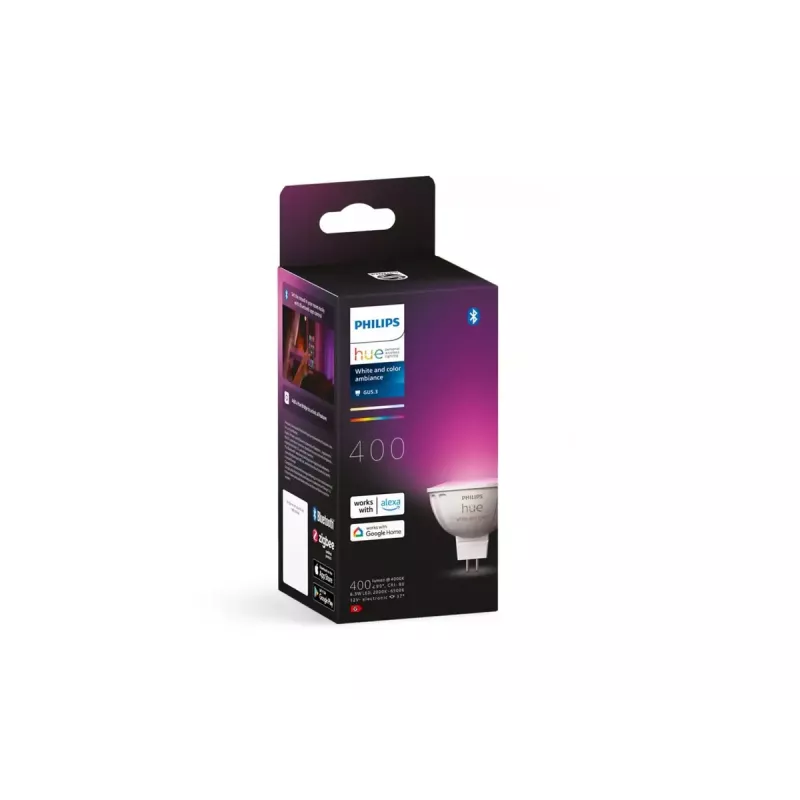 Lampadina LED Philips Hue White and Colour Ambiance MR16, GU5.3, 12 V, 6,3 W, 400 lm, dimmerabile