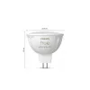 Philips Hue White & Color Ambiance MR16 GU5.3 lampadina smart a spot, 6,3 W, 2 pezzi