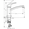 Hansgrohe Focus M41 miscelatore monocomando da cucina 160, 1jet, cromo