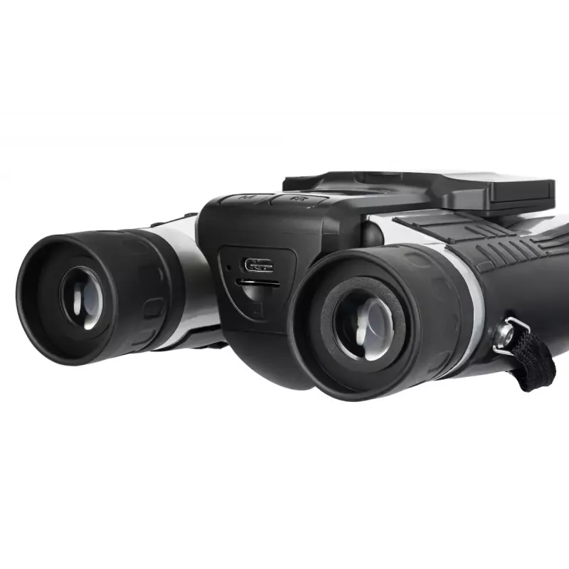 Binocolo Levenhuk Atom DB20 con ingrandimento 20x e fotocamera integrata da 2-MP, display LCD