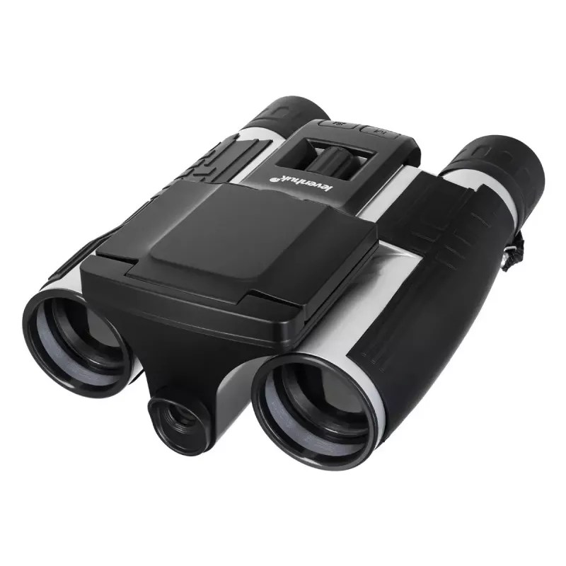 Binocolo Levenhuk Atom DB20 con ingrandimento 20x e fotocamera integrata da 2-MP, display LCD