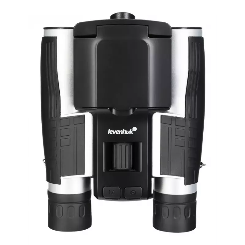 Binocolo Levenhuk Atom DB20 con ingrandimento 20x e fotocamera integrata da 2-MP, display LCD