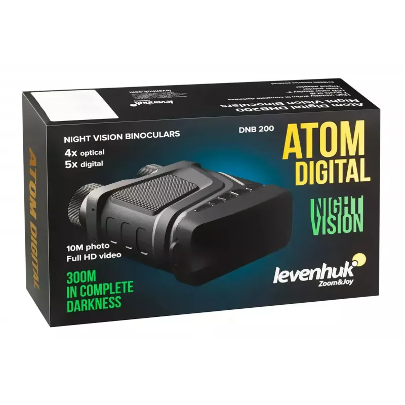 Binocolo per visione notturna Levenhuk Atom DNB200 — ingrandimento 2x, portata di rilevamento 200 m
