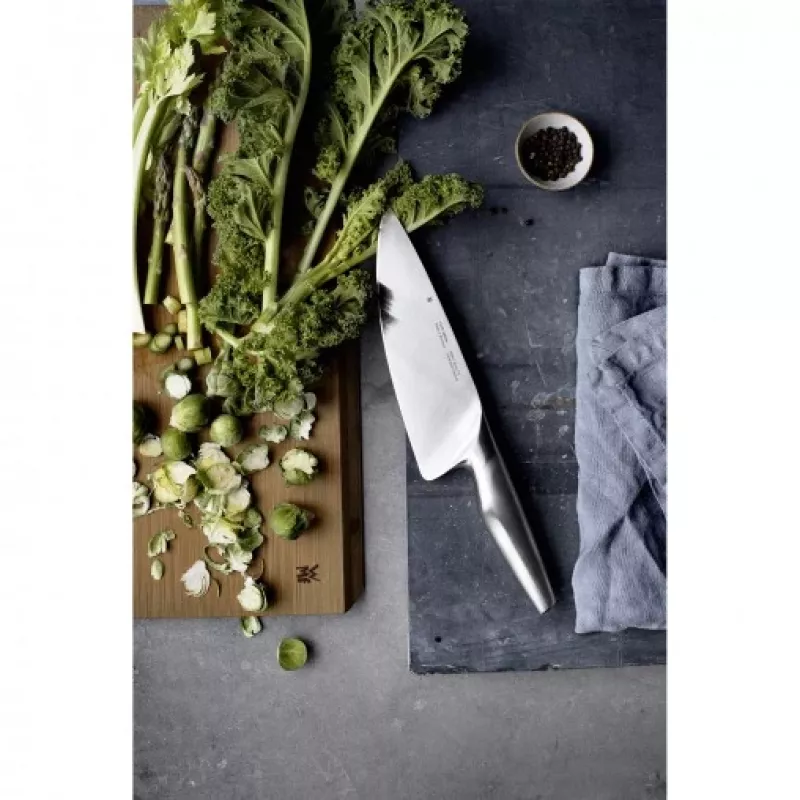 WMF Chef's Edition 1.882.026.032 coltello per pane e uso universale, spazzolato, 24 cm