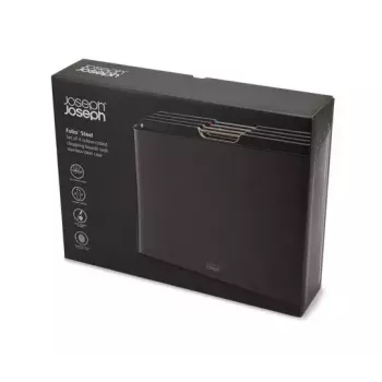 Tagliere Joseph Joseph Folio Steel rettangolare carbon 356x263mm