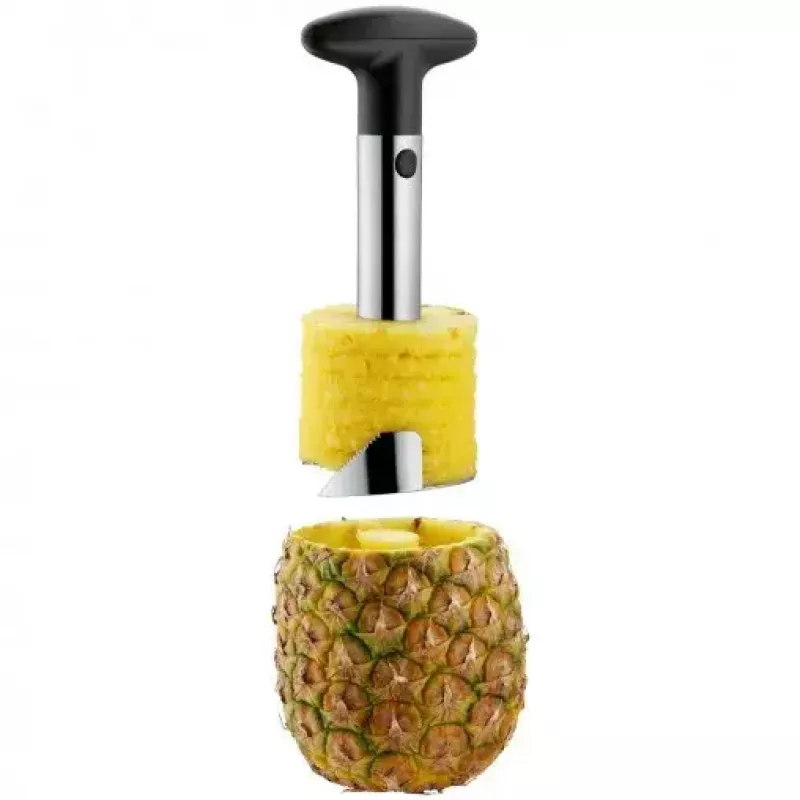 WMF Gourmet 18.7367.6030 affettaananas, 8 cm, acciaio inox, nero