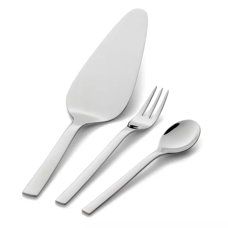 WMF Nuova 12.9137.6040 set posate per torta, 13 pz., per 6 persone, acciaio inox lucidato