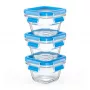 EMSA CLIP & CLOSE N10507 Set quadrato blu, trasparente 3 pz.