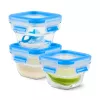 EMSA CLIP & CLOSE N10507 Set quadrato blu, trasparente 3 pz.