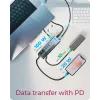 RAIDSONIC ICY BOX hub 9-in-1 con Power Delivery, host USB 3.2 Gen 2 Type-C/Type-A, alluminio, blu