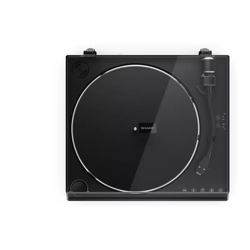 Giradischi Sharp RP-TT100 nero a trazione diretta con uscita USB per registrazione digitale
