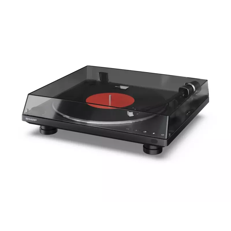 Giradischi Sharp RP-TT100 nero a trazione diretta con uscita USB per registrazione digitale