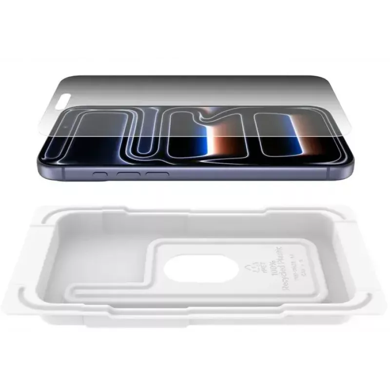 Protezione schermo Belkin ScreenForce InvisiGlass per iPhone 17 Pro Max antibatterica resistente alle cadute