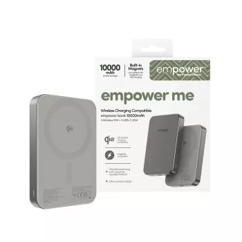 Powerbank PanzerGlass empower by empower Bank 10000mAh titanio