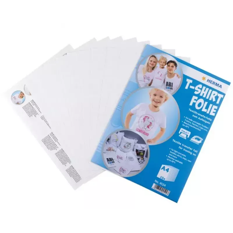 Foglio per trasferimento su tessuto HERMA 4524 trasferimento termico unisex 10 pezzi