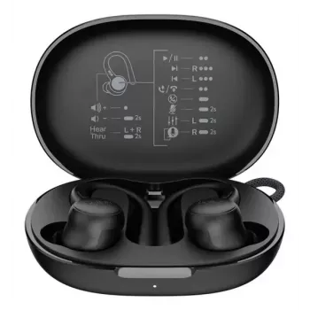 Headset Belkin SoundForm ActiveFit con filo wireless Bluetooth nero