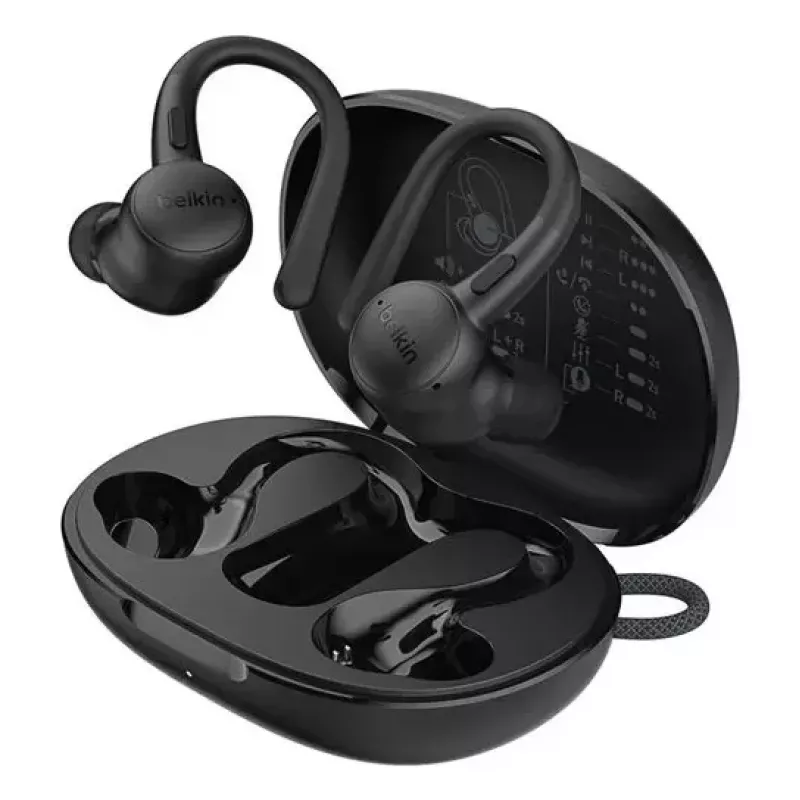 Headset Belkin SoundForm ActiveFit con filo wireless Bluetooth nero