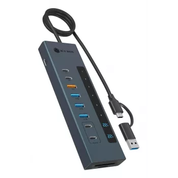 ICY BOX hub USB Type-C 11-in-1 con lettore di schede e PD