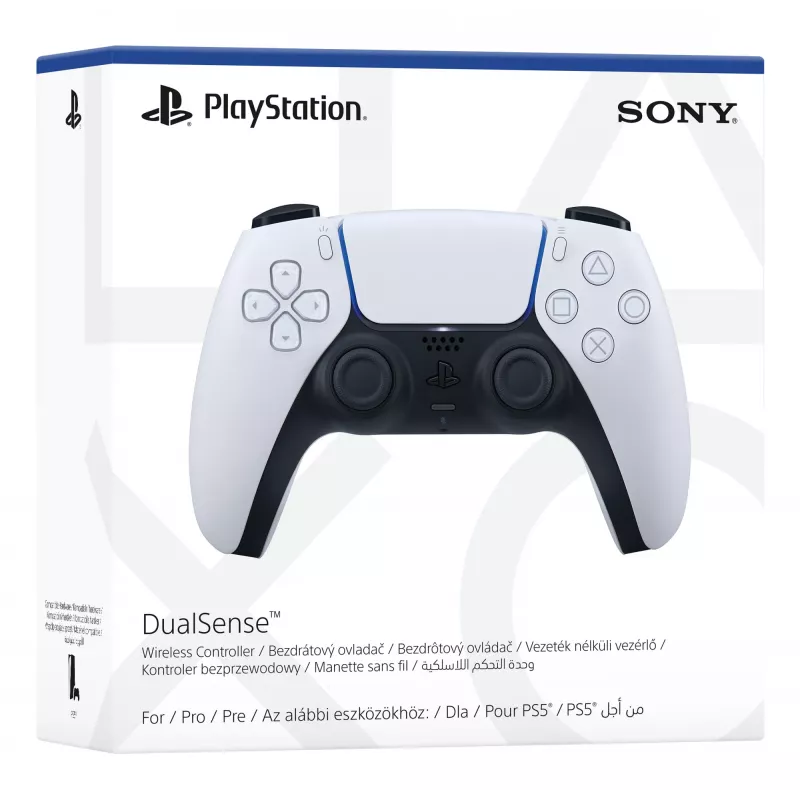 Sony DualSense V2 PS711000040185 controller wireless per PlayStation 5, cablato e wireless, Bluetooth/USB-C, bianco/nero