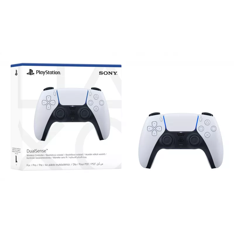 Sony DualSense V2 PS711000040185 controller wireless per PlayStation 5, cablato e wireless, Bluetooth/USB-C, bianco/nero