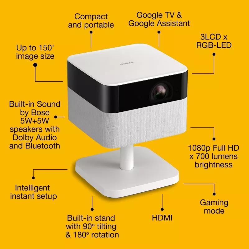 Epson EF-71 proiettore standard-throw 700 ANSI lumen 3LCD 1080p (1920x1080) bianco