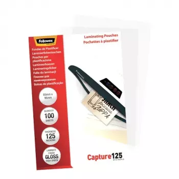 Fellowes Glossy 125 Micron busta plastificante per tessere - 65x95mm