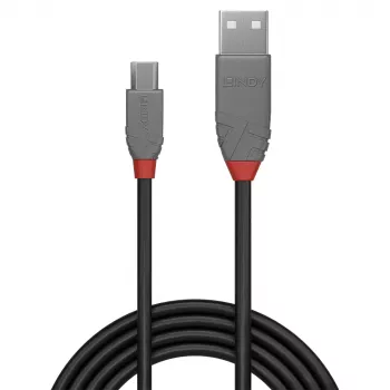 Cavo Lindy 3m USB 2.0 Type-A a Micro-B, Anthra Line