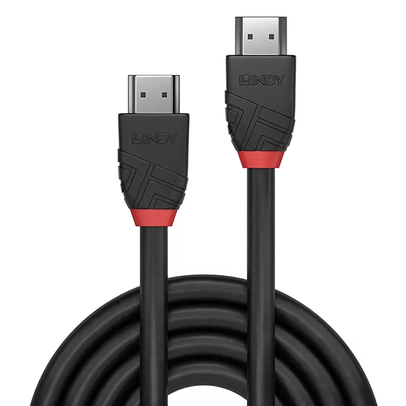 Cavo HDMI High Speed Lindy 0,5 m, Black Line