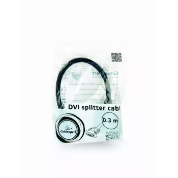 Adattatore per cavo video GEMBIRD DVI-I a 2×VGA (D-Sub), 0,3 m, nero