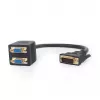 Gembird A-DVI-2VGA-01 cavo adattatore splitter DVI-I maschio a 2 VGA femmina