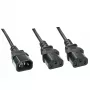 Lindy cavo splitter IEC 1 m IEC C14 a 2 x IEC C13