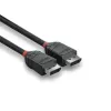 Lindy cavo DisplayPort 1.2 0,5 m, Black Line