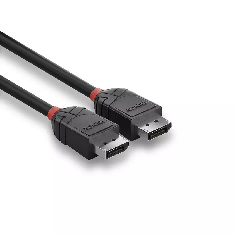 Lindy cavo DisplayPort 1.2 0,5 m, Black Line